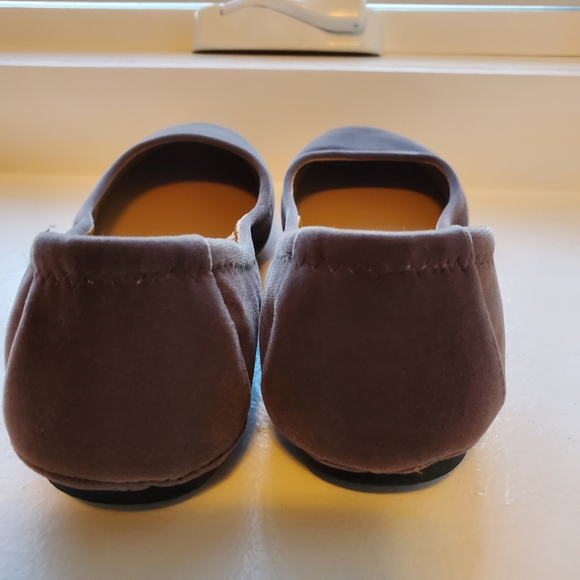 Bass Gray Velvet Ballet Flat - Picture 6 of 6